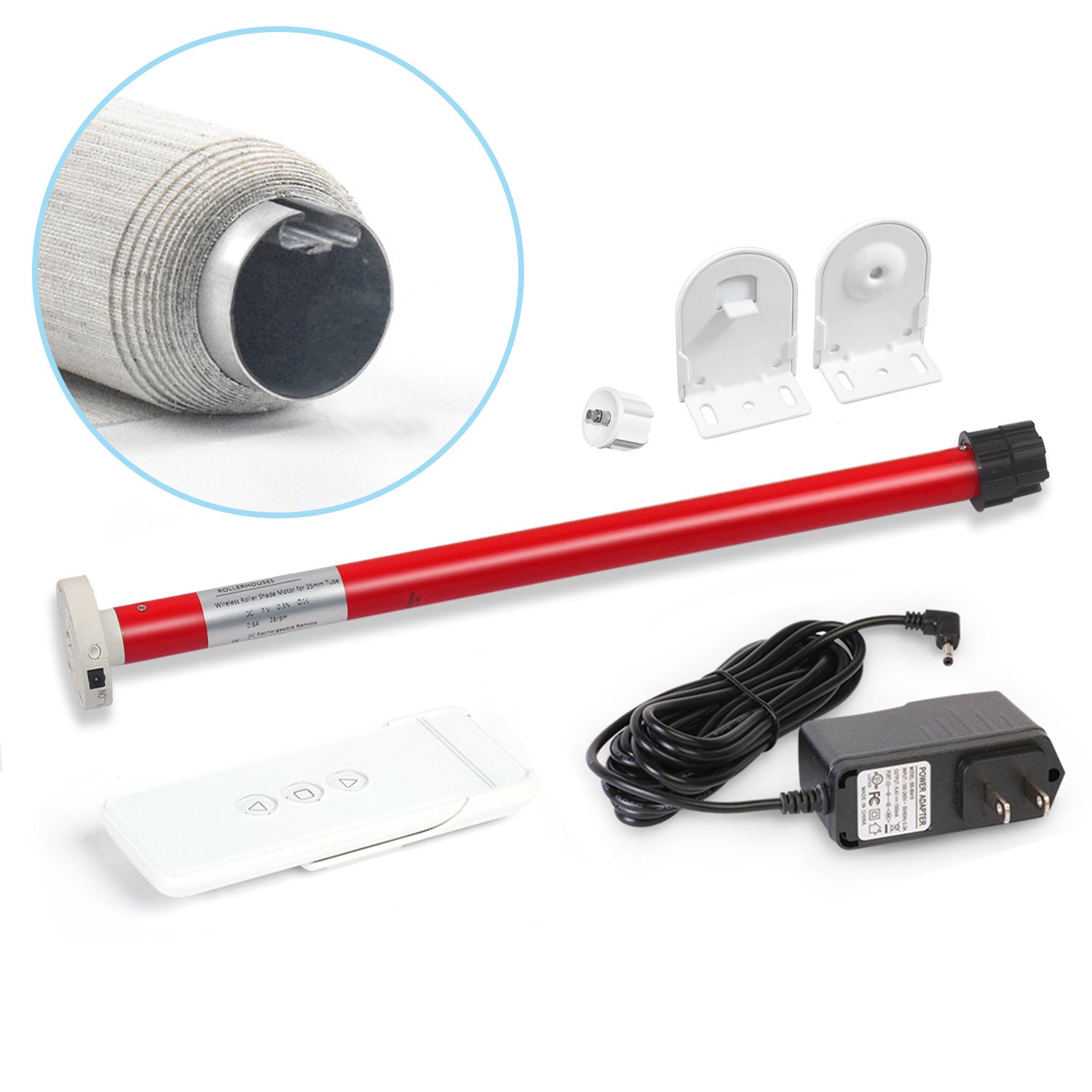 QuadS Blind Motor With Rechargeable Battery To Motorize A Roller Blind