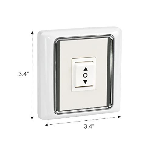 A-OK AC135-01 RF Wireless Wall Switch, 1 Channel, White