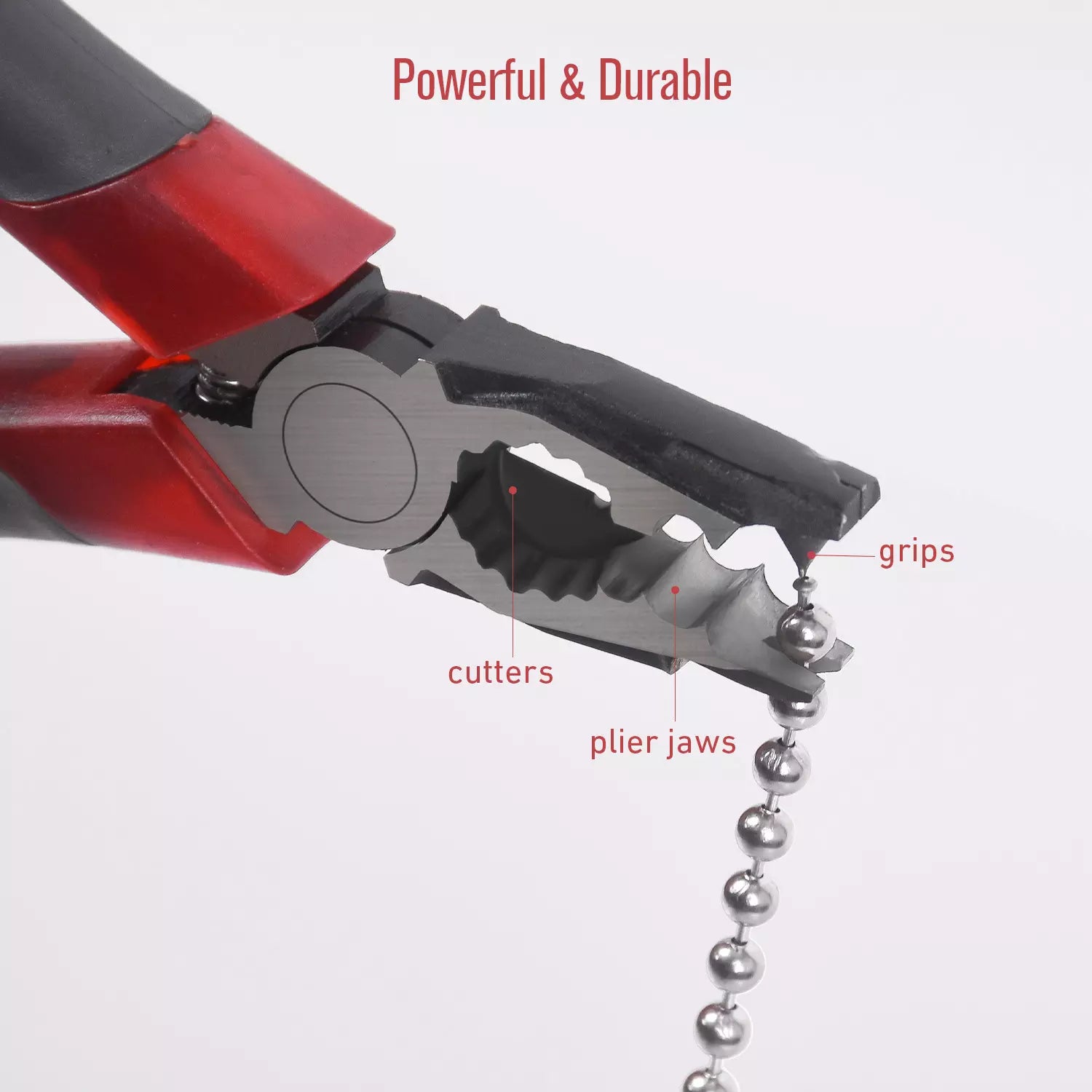 Chain Joining Pliers for Metal Chain Connector, Ball Metal Chain Splicing Pliers for Curtain Roller Blind Accessories, Durable Manual Combination Pliers for Blind Installation