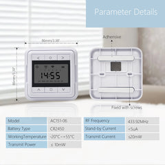 AC151-06 Timer 6 Channels 433M Remote Control For Motorized Shade/Blinds/Shutter.