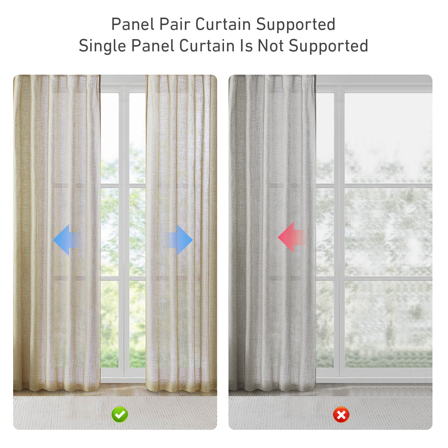 Automatic Curtain Opener，Motorized Curtain Track，Smart Curtain Rods With Remote，Automated Window Treatments Work With Alexa，GoogleAssistant