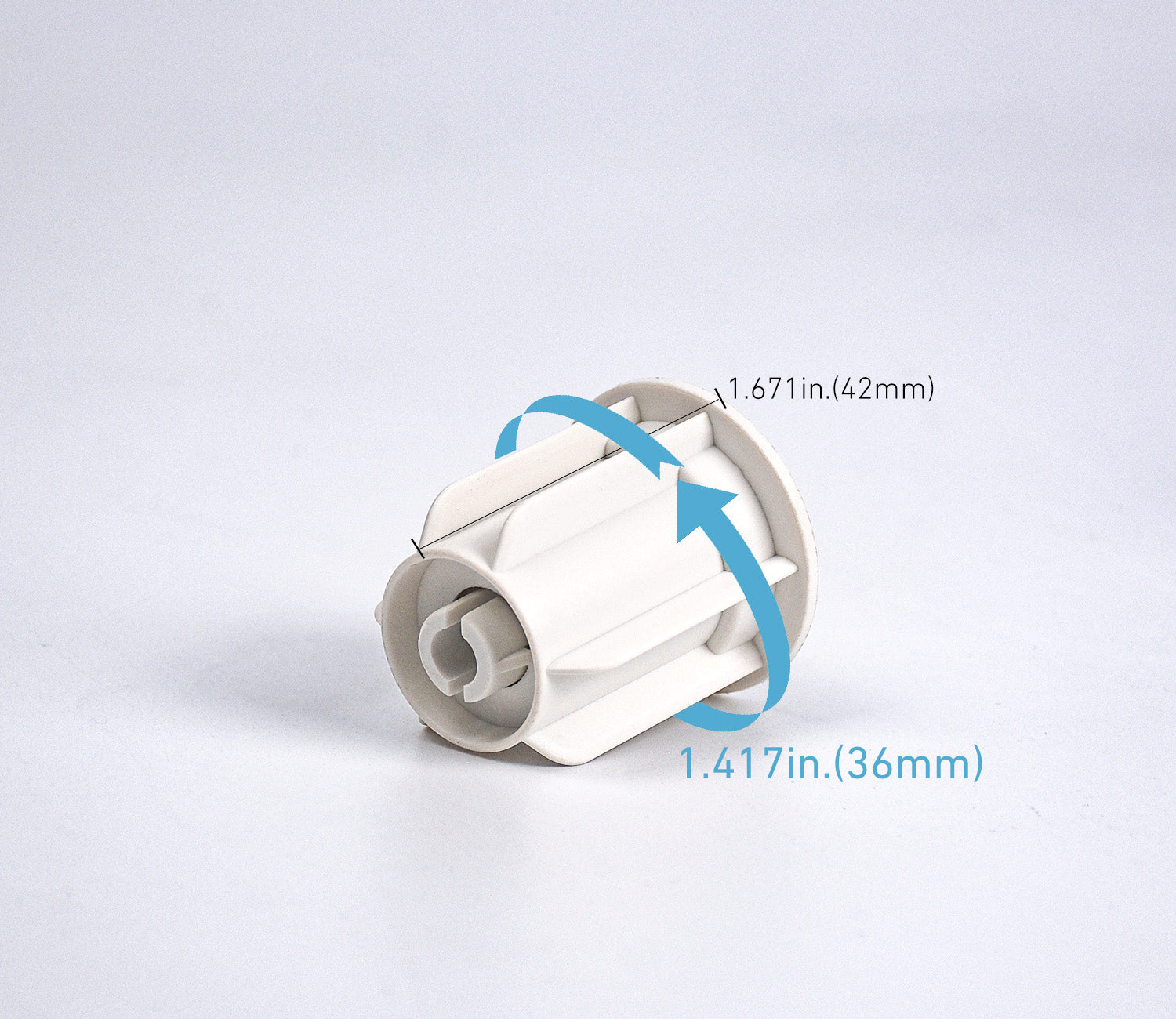 Rollerhouses R16 End Plug (Idler) for 1.5''Clutch Roller Shade Tube