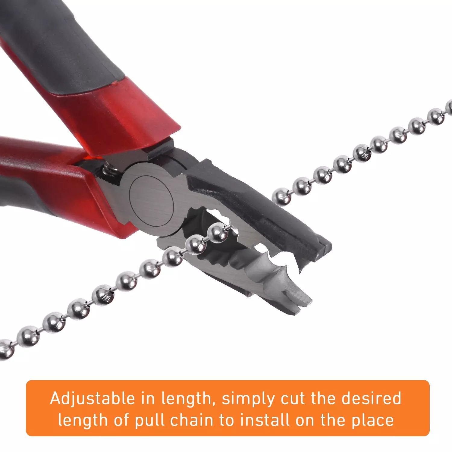 304 Stainless Steel Ball Chain for Blinds & Shades with 10 Connectors-32ft length, Fix or Replace for Broken Roller Shade Chain, Great For Vertical Window Blinds, Plumbing and Other DIY Applications