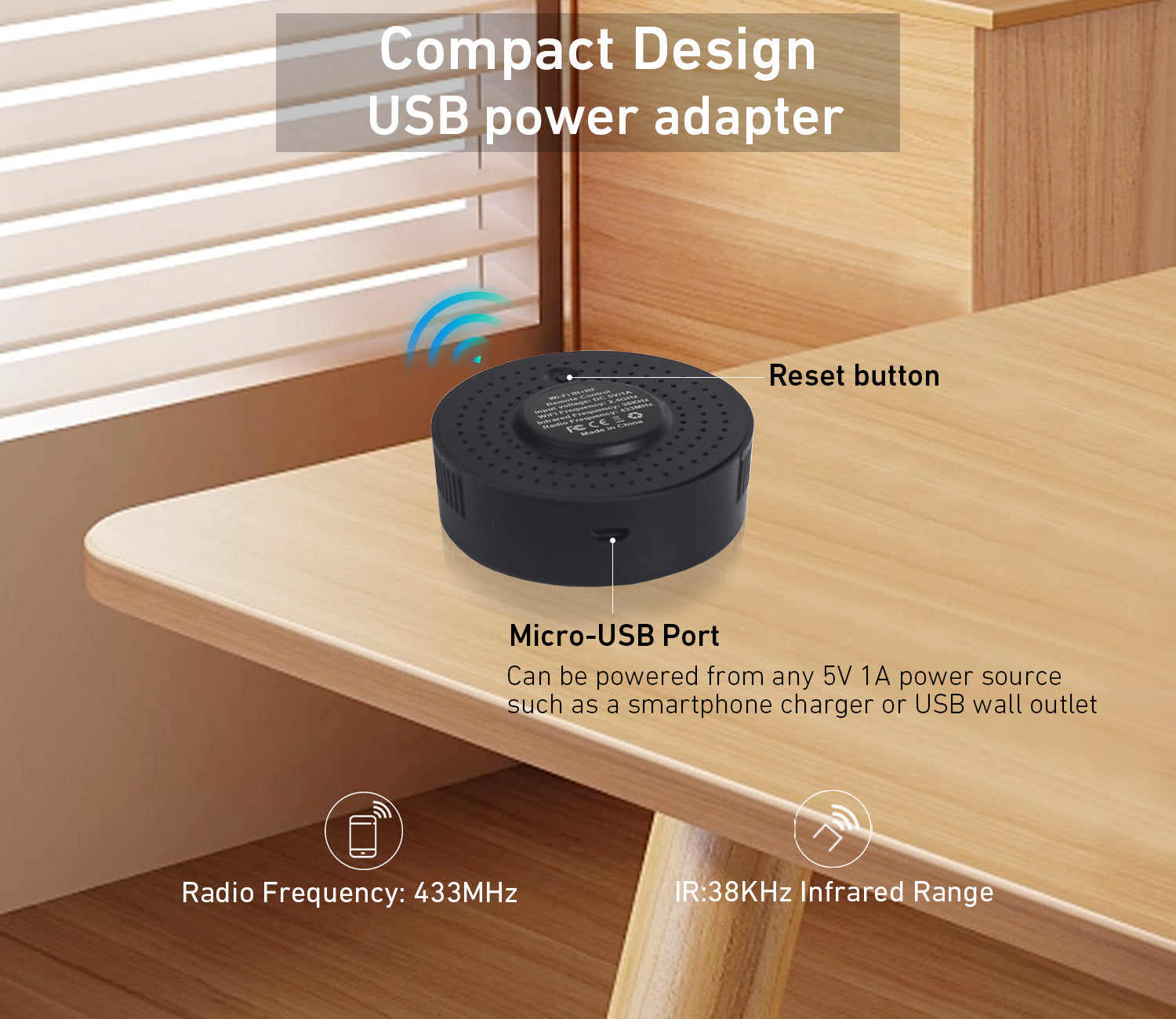 Rollerhouses Smart WiFi IR/RF Remote Control Hub for Smart Home Automa ...