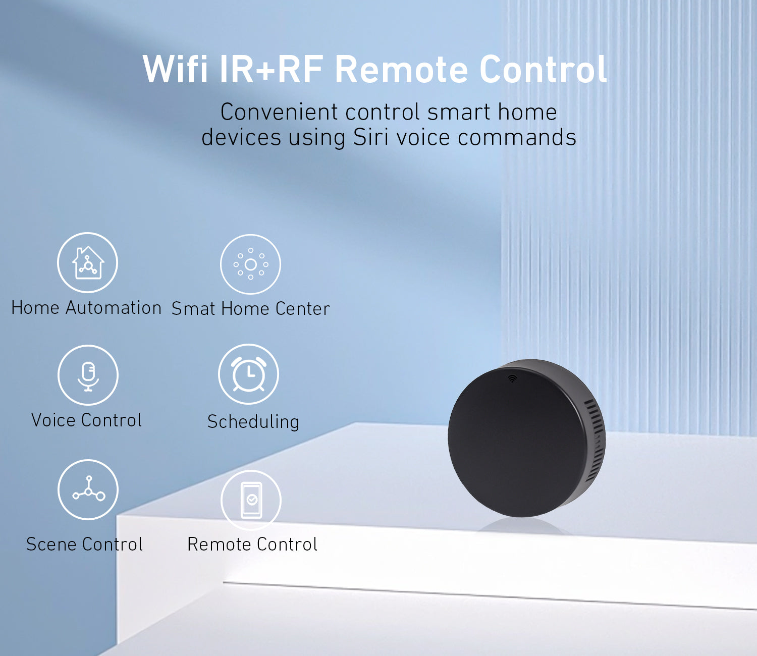Rollerhouses Smart WiFi IR/RF Remote Control Hub for Smart Home Automation - IR/RF Bridge Wifi.
