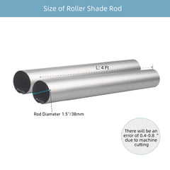 Roller Shades Tube，1-1/2"(38mm) Aluminum Tube，Roller Blinds Tube - 1 PCS